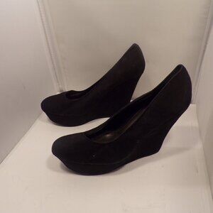 Brash size 13 Black high Wedge shoes